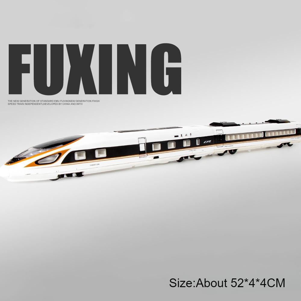 1:87 FUXING Hochgeschwindigkeitsbahn Modell Spielzeugauto Legierung Druckguss Elektrisch Fahren Magnetische Verbindung U-Bahn Zug Ornamente Kinder Geschenke
