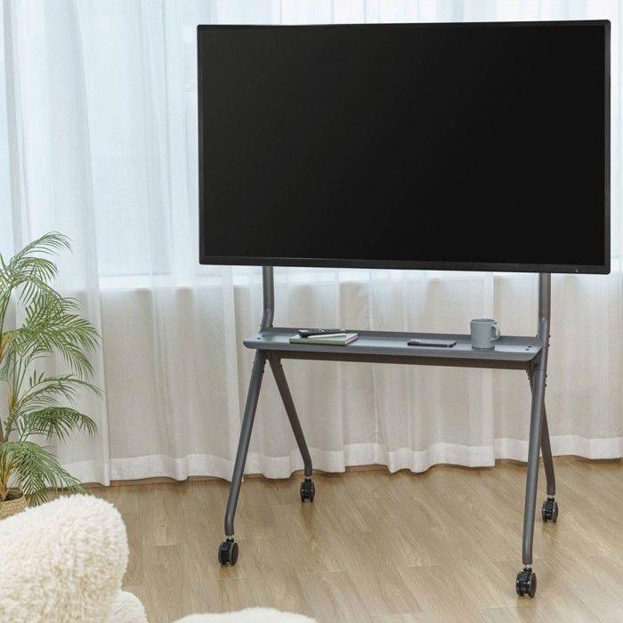 Support Mobile Pour TV XL 50" - 86" - EWENT - EW1542 - Plateforme Pour Équipement - Gestion De Câbles