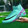 Unisex Football Boots Original Pink Women High Ankle Sports Shoes FG/TF Youth Cleats Professional Men occer Training Sneakers