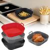Reusable Airfryer Pan Liner Accessories Silicone Air Fryers Oven Baking Tray Pizza Chicken Airfryer Non-stick Silicone Mould