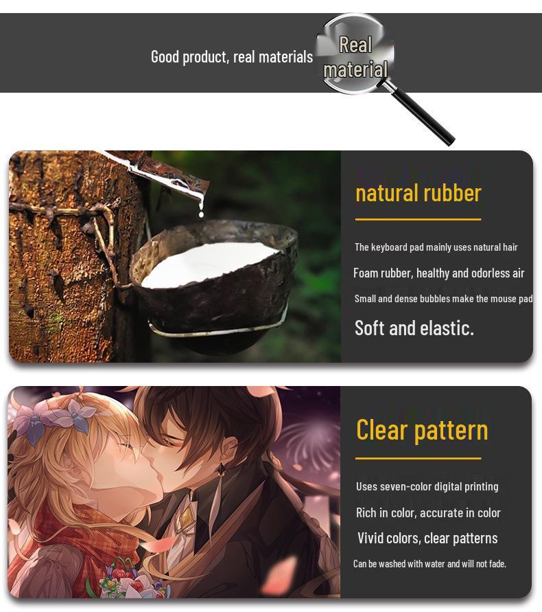 Extra velká podložka pod myš Genshin Impact Venti - Zesílená anime podložka pod klávesnici