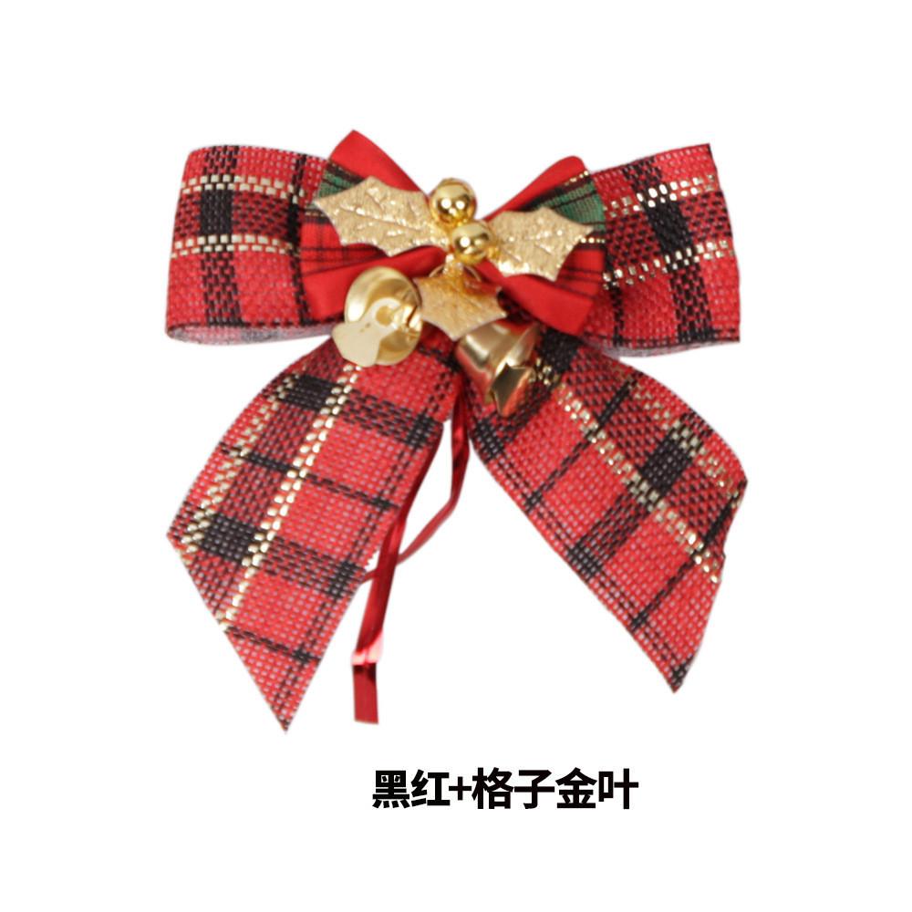 Unique Handmade Christmas Bow Ornament Set With Bells For Captivating Holiday Decor