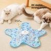 Electric Interactive Cat Play Mat Simulated Moving Prey Auto Modes Soft Plush Surface Toy for Indoor Cats Kittens