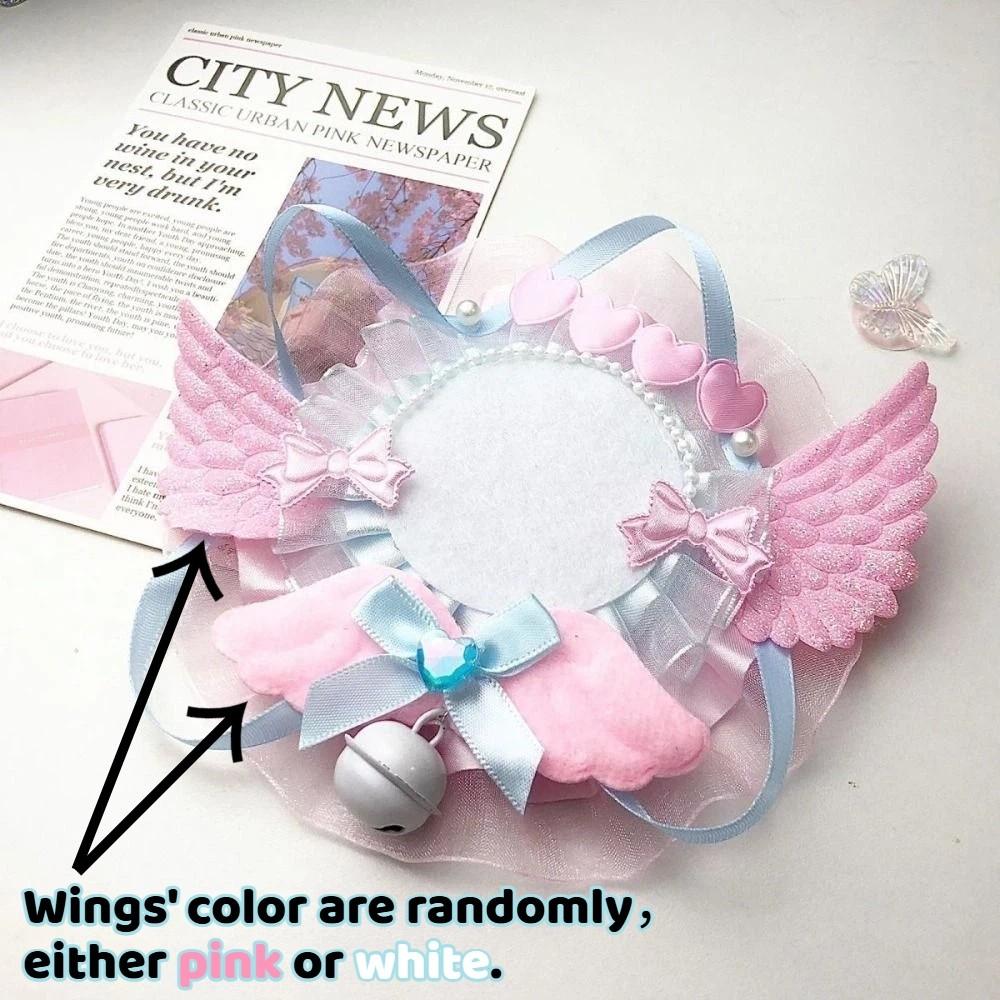 Kawaii Lace Magnetic Anime Badge Holder Bear Bow Pins Display Base Star Heart Ornate Ribbon Badge Flower Ita Bag Accessories