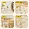 Gifts Punch-free Cartoon Duck Hook Suction Cup Six-claw Kitchen Rack Rotating Bathroom Small Hanger