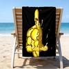 proof beach towel with a Alpha Phi Alpha logo pattern - soft,absorbent,quick-drying,machine washable - perfect for swimming,camping,bathing