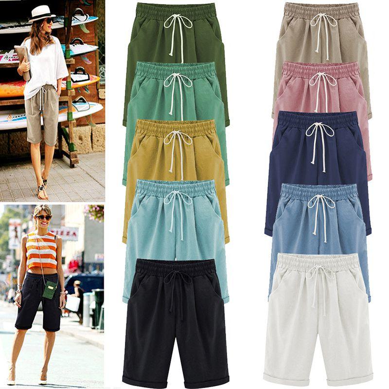 Stylish Women's Loose Summer Mini Drawstring Shorts With Pockets For Casual Comfort