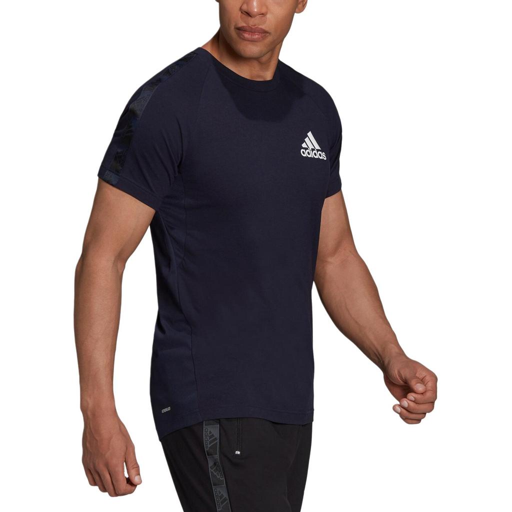 Adidas Aeroready Designed To Move Motion Logo T-Shirt Legend Ink/White Men Streetwear H28784