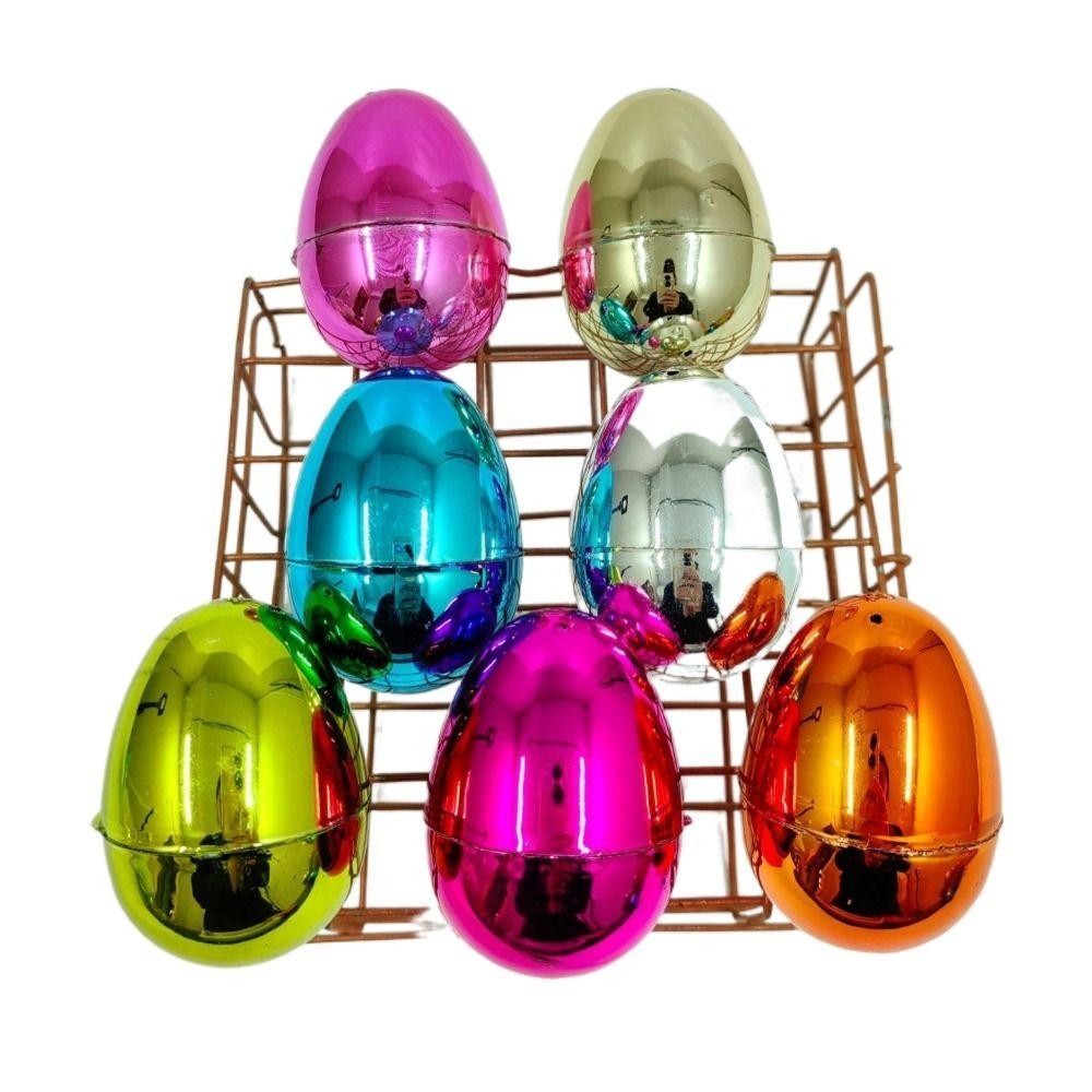 5pcs Empty Easter Egg Colorful Easter Decoration Surprise Toys Fillable Toy  Party