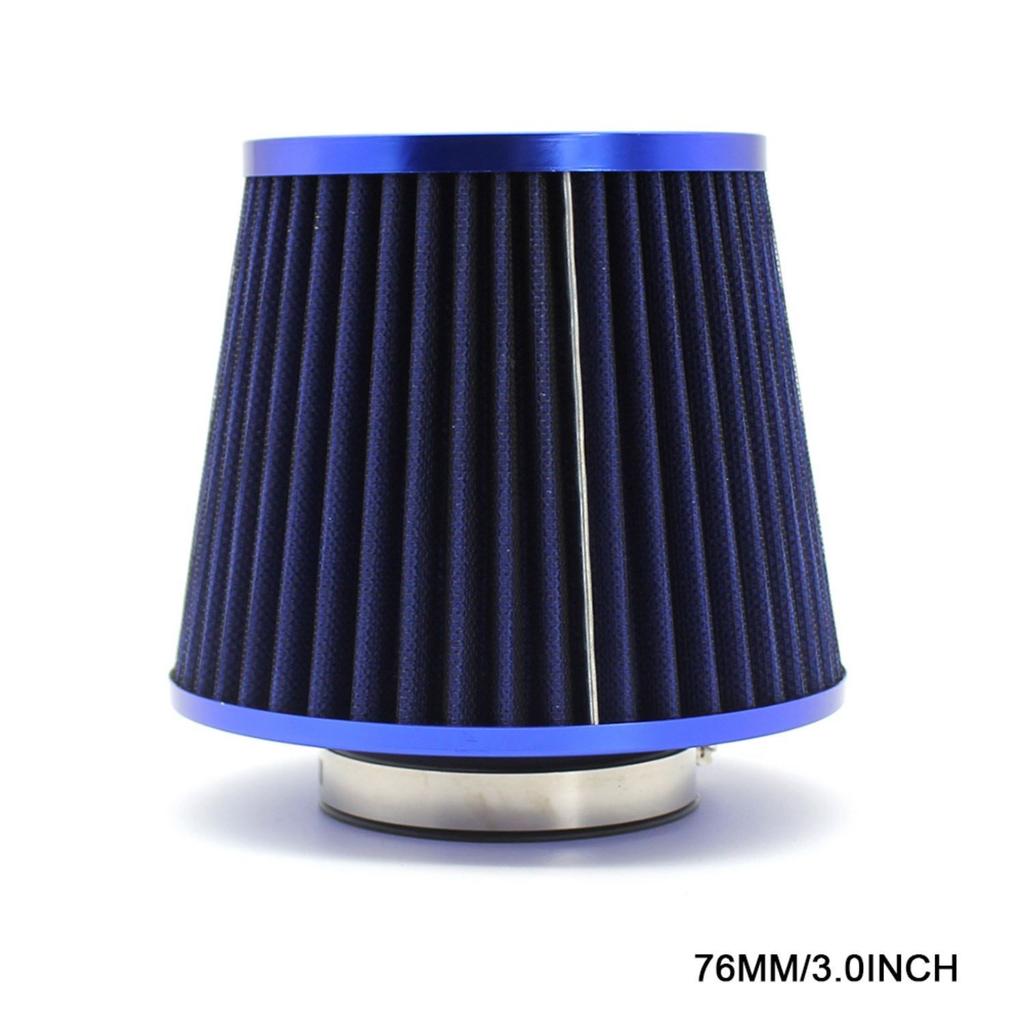 High Flow Intake Kit Cone Air Filter Adapter Cold Car Filters Racing 3" 3.5 4inch Sport System Performance Box 76MM 89MM 101MM