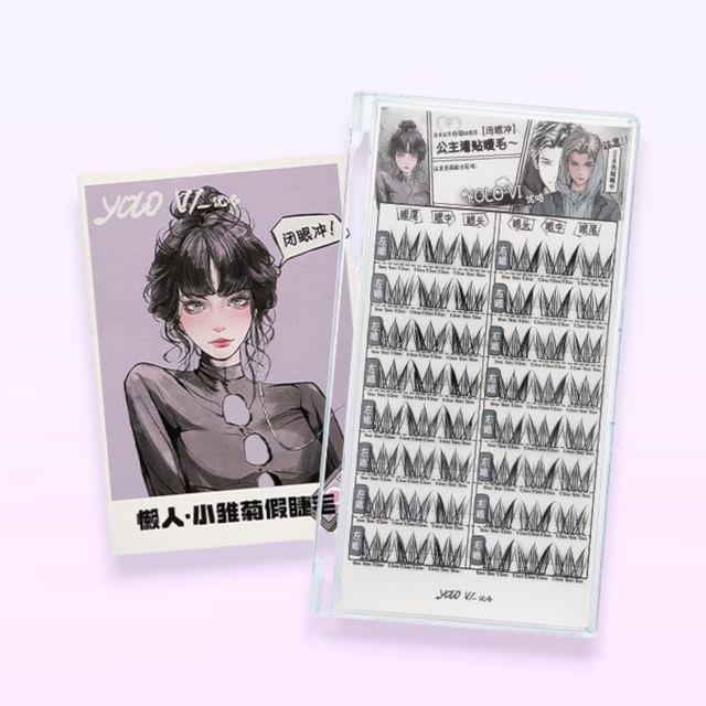 YOLO YYX - Lazy Daisy Series Individual False Eyelashes - 3 Types Natural Black (8 pairs/48 clusters)
