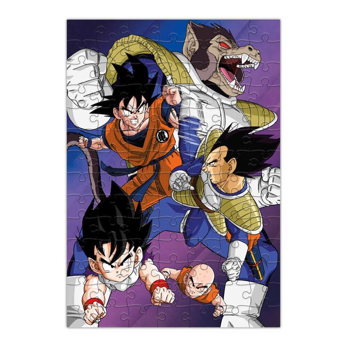 Casse-tête - erik editores - dragon ball z 1 star ball - 98 pièces - puzzle double - 14 pièces supplémentaires