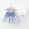 Toddler Baby Kids Girls Floral Flowers Princess Dress Hat Outfits Clothes