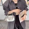 Spring and Summer Niche Design Small Square Bag Women's Leather Handbag Crossbody Bag Small Baguette Bag