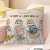 Funny Cat Mofusand Pillow Anime Pillow Sofa Bed Head Pillow Cover Cushion Cover 45X45 Cm Fashion