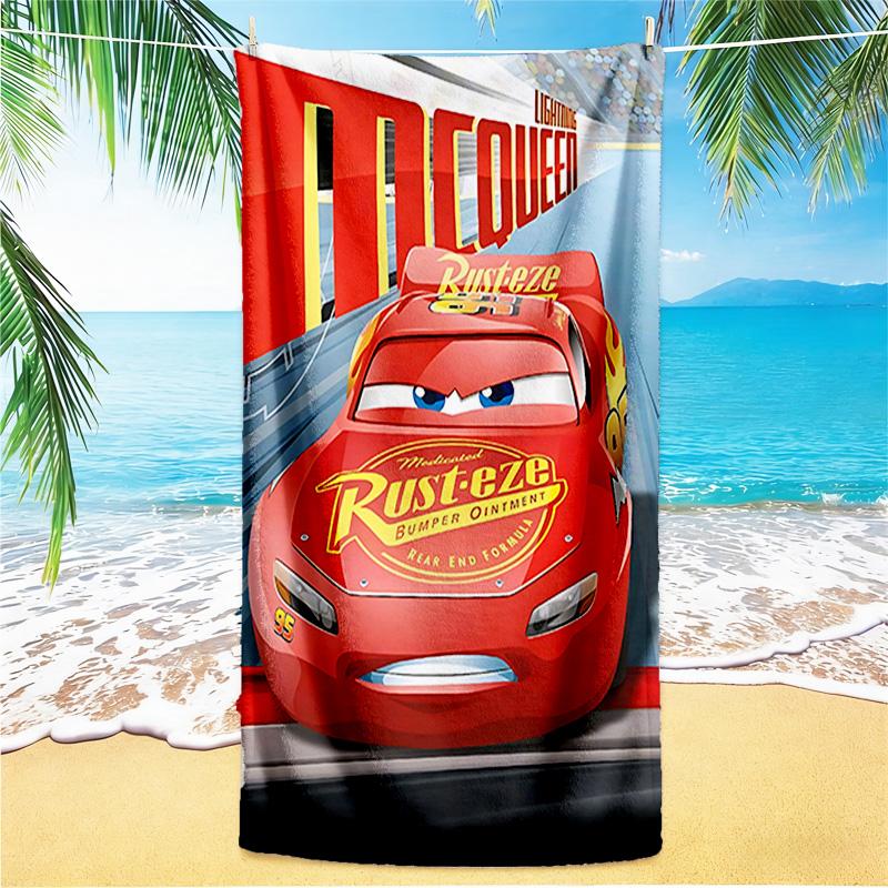 1pc Cars Movie Poster Race beach towel,quick drying absorbent beach towel,outdoor sports swimming beach towel,Soft and comfortable Y71812