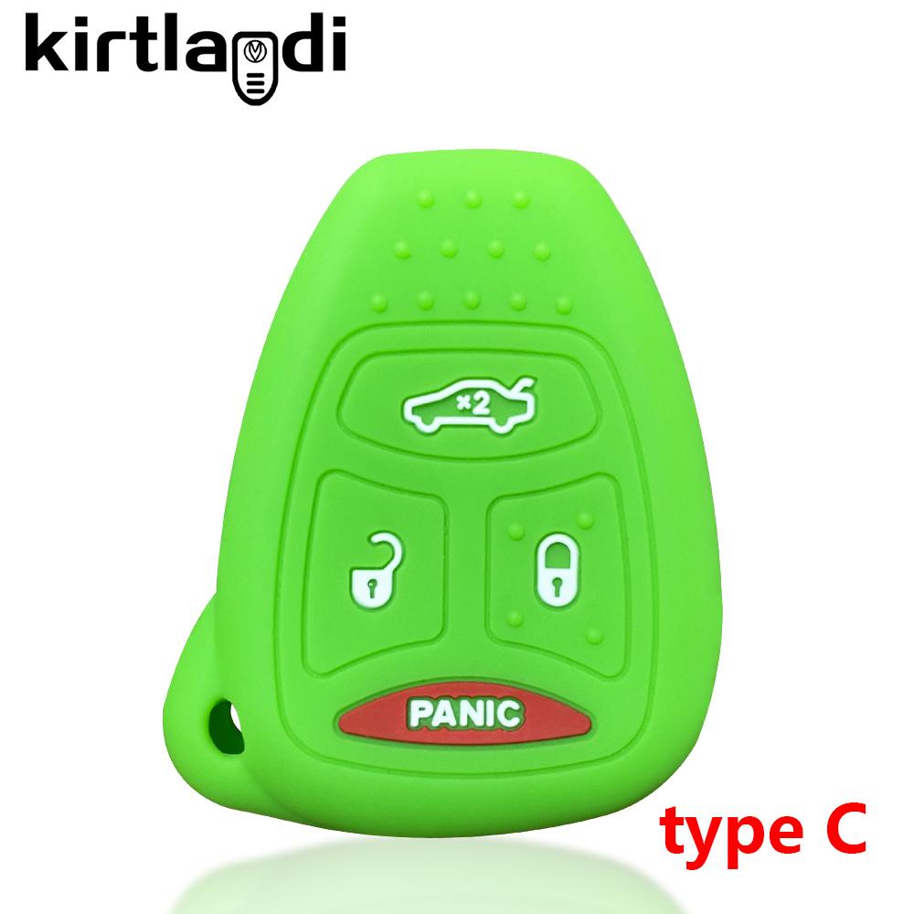 Etui na klucze silikonowe do Chrysler Voyager Pacifica 300c PT Cruiser Dodge Caliber Avenger Jeep Grand Cherokee Compass Patriot