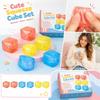 Set of 6 Square Squeeze Toys Sensory Stress Relief Toys Soft Flexible Material for Hand Exercise and Focus Enhancement