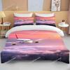 Fashion 3D Printed Airplane Plane Bedding Set Cartoon Duvet Covers with Pillowcases Soft Bedclothes Custom Bed Linen Drop Ship