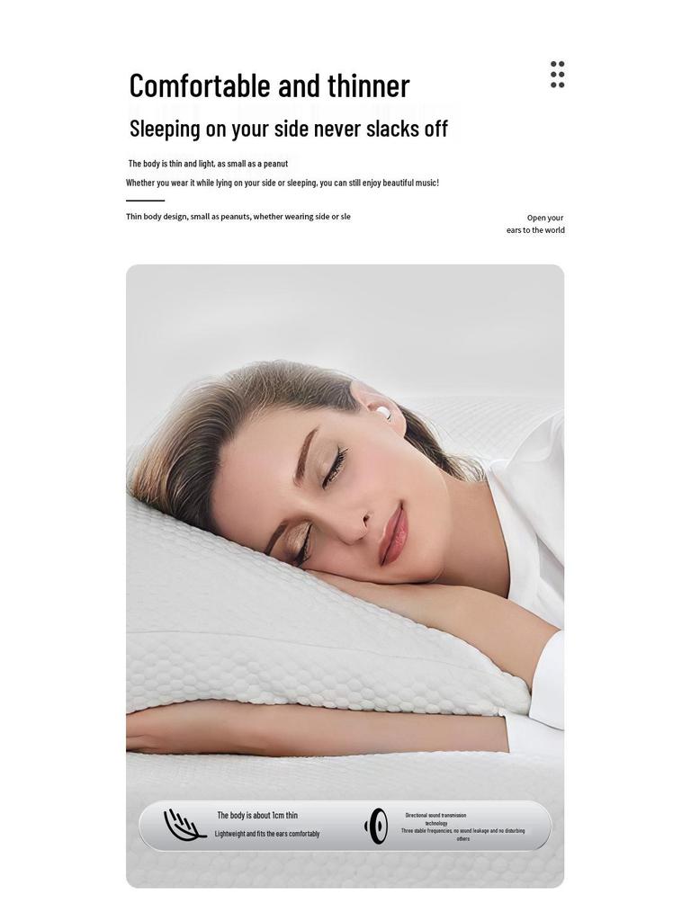 “Ultra-Mini Noise-Cancelling In-Ear Bluetooth Sleep Earbuds with Long Battery Life”