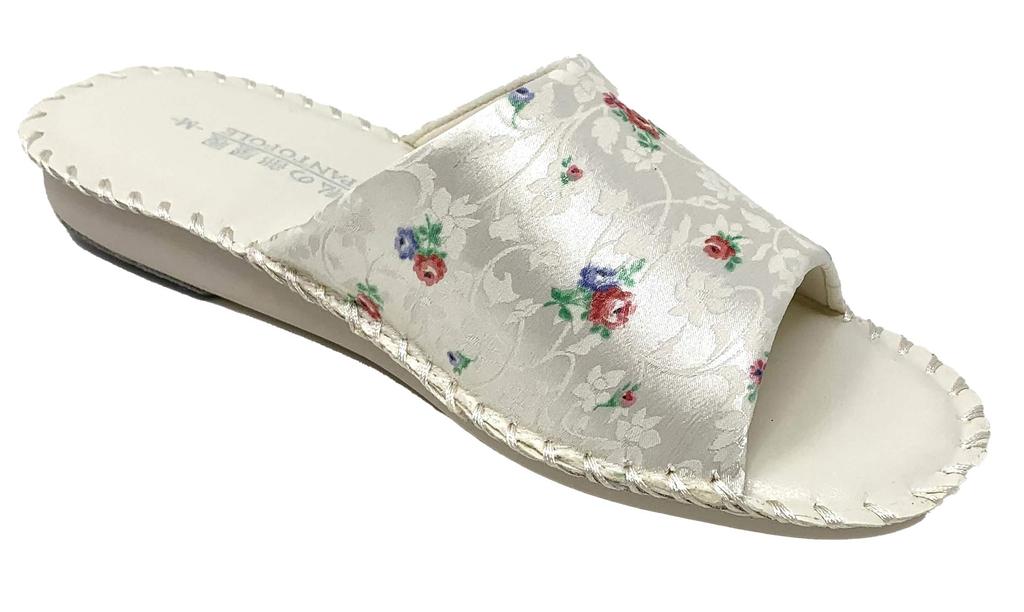 Pansy Women's Slippers, Indoor Shoes, Room Shoes [8689], Ivory, Size M (23-23.5cm)