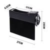 Premium Pu Leather Car Seat Storage Box Stylish Coin Collector And Cup Holder
