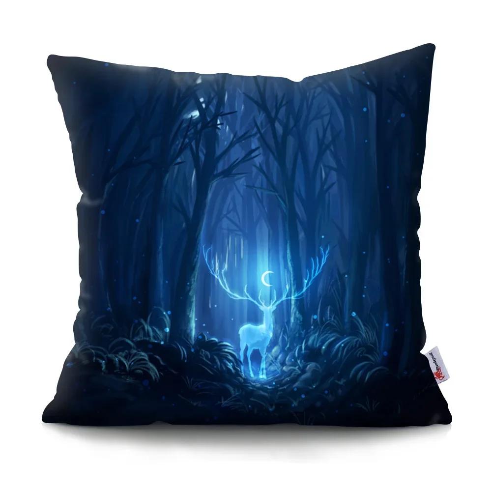 Psychedelic Forest Cushion Cover Home Decor Bedroom Pillowcase Car Sofa