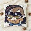 Horror Short Film Mmarble Hhornets Doublesided Printed Square Decorative Cushion Cover for Sofa Living Room Home Decor