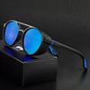 Retro Round Polarized Sunglasses Steampunk Sun Glasses Sports Running Glasses for Fishing Driving for Men Women Driver Goggles