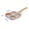 4 Holes Frying Pan Omelet Egg Frying Pan Cookware Non-Stick Pancake Pan  Gas Stove
