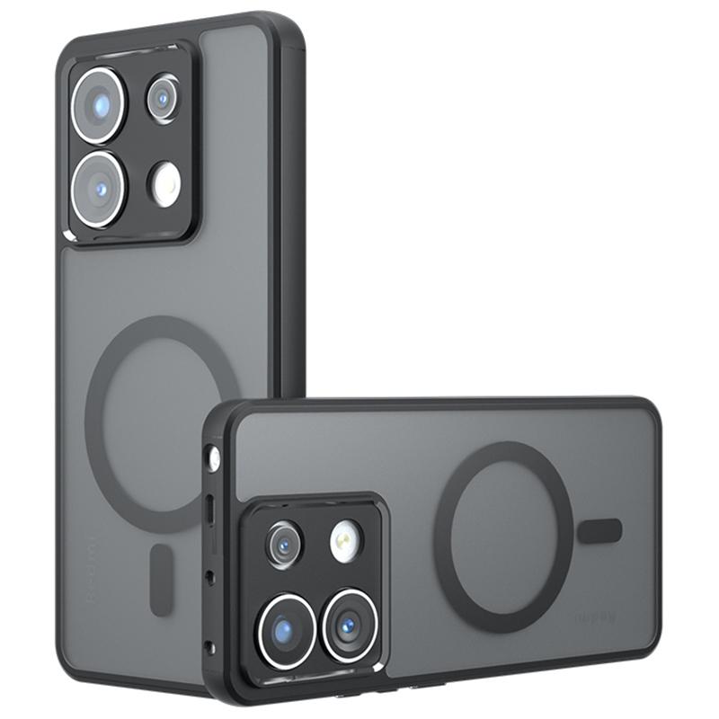 

Матовый чехол для Xiaomi Redmi Note 13 Pro 5G/Poco X6 5G, приятный на ощупь, из ТПУ+ПК, чехол для телефона, совместимый с MagSafe A