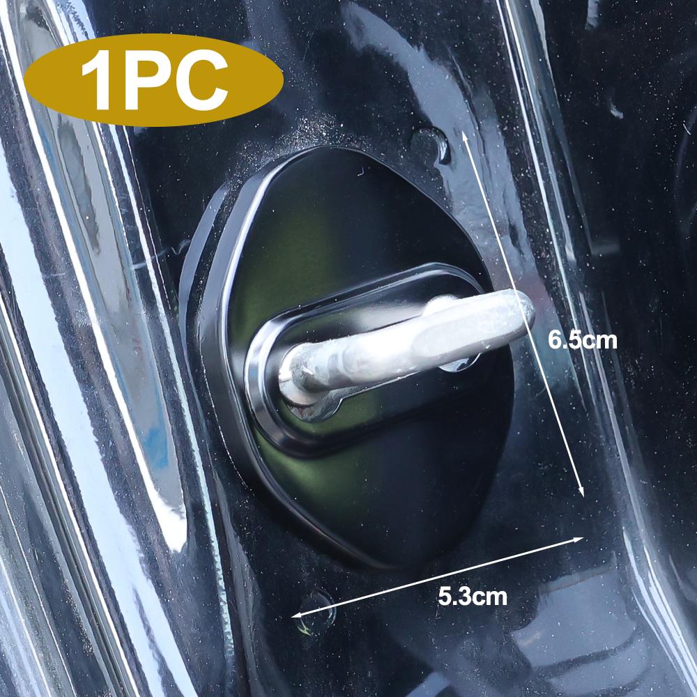 

Крышка замка двери автомобиля из алюминиевого сплава, пряжка замка двери, нержавеющая, антикоррозионная, амортизирующая защитная крышка, аксессуары для Toyota 1pcs