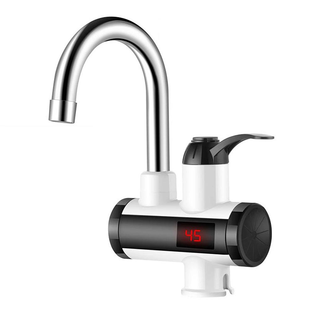 Electric Kitchen Hot Water Heater Faucet Tankless Instant Hot Water Faucet Cold Hot Water with LED Display for Kitchen Bathroom