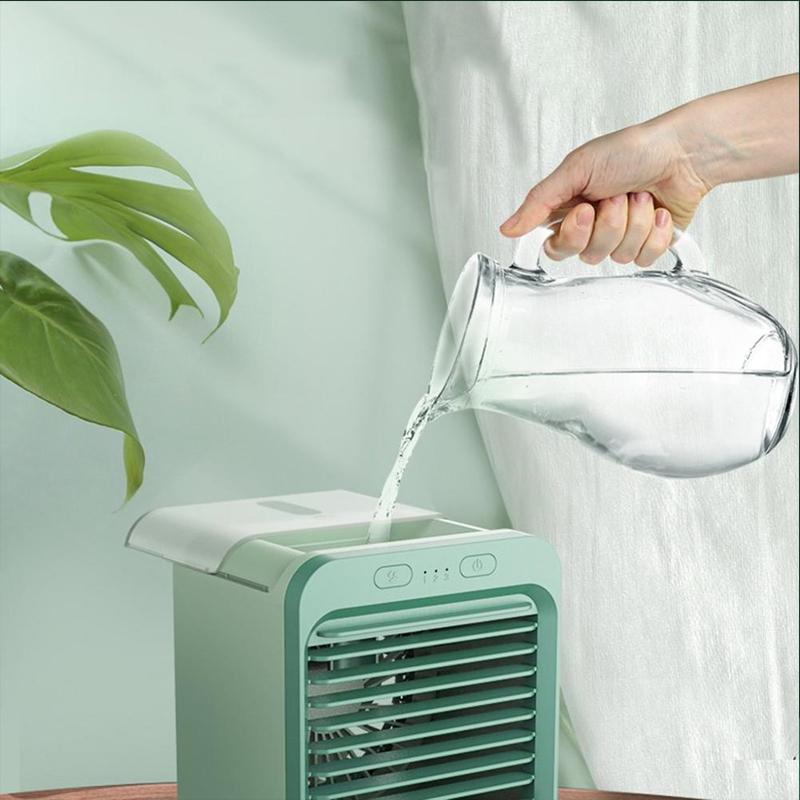 New Mini USB Humidification Air Cooler Fan With Spray Cooling Feature Cooler Fan Air Chiller