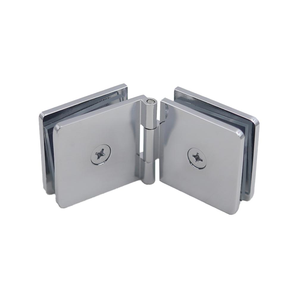 Glass Clamp Shower Door Hinge DIY Friendly Easy Installation Modern Look Mounting Hardware Bathroom Renovation