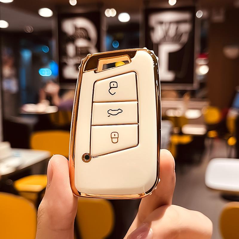 

Подходит для крышки ключа Volkswagen Lavida Bora Tiguan Santana SagitarpoloJetta Passat с пряжкой для сумки в виде ракушки As Shown in the Figure12