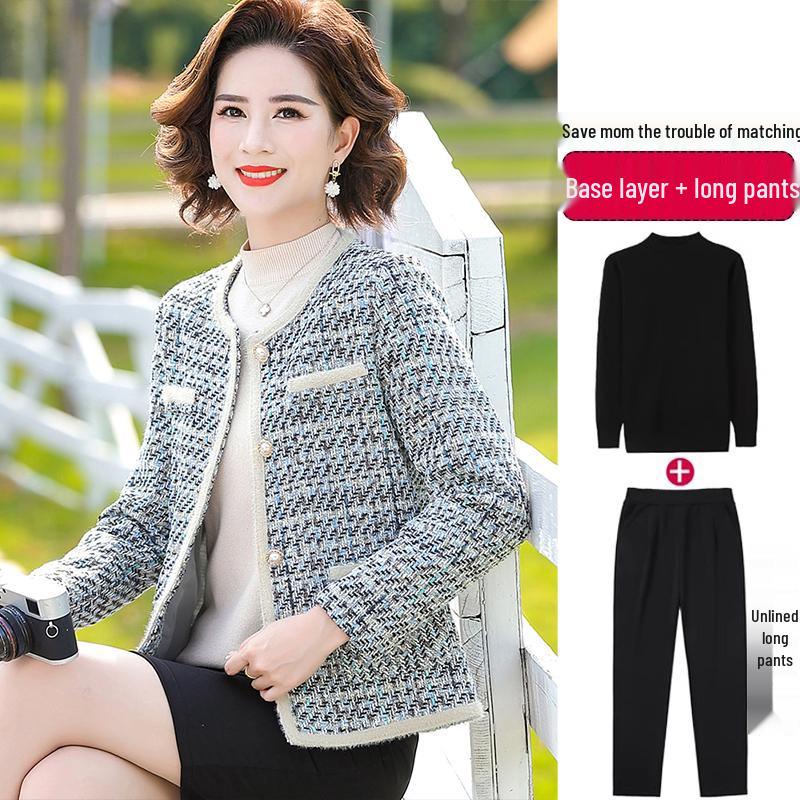 Hengyuanxiang Herbst 2025 Stilvolle Jacke für Frauen mittleren und höheren Alters