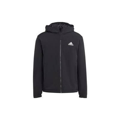 Bedrucktes Logo Zip-Hoodie Jacke Herren Oberbekleidung Schwarz HT8715