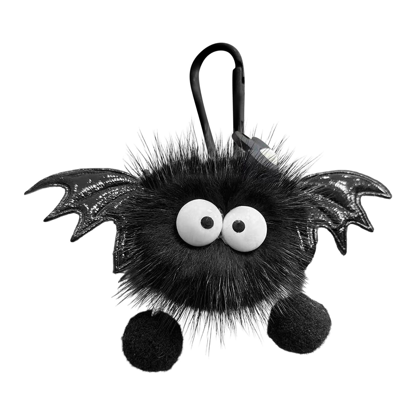 

Мультяшный брелок милый школьный портфель кукла кулон плюшевый брелок One Size чёрный