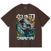 230 g/m² 100 % Baumwolle Demon Slayer V103 Obanai Druck Unisex Schweres Baumwoll-T-Shirt