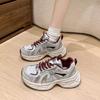 Thick-soled popular dad shoes women's 2025 spring and autumn new single versatile, lightweight and height-increasing casual running sneakers
