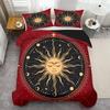 Mysterious Sun Pattern 3d Printed Quilt Cover Set Bohemian Exotic Style Bedding Cover Polyester Soft Comfortable Duvet Cover Set