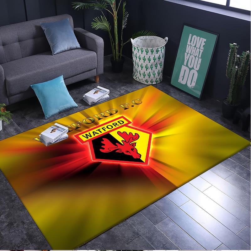 1PC rug Watford Crest Design Carpet, Chair Rug,Area Rug for Office Bedroom living rooms bedroom, Doormat decor Christmas fan gifts