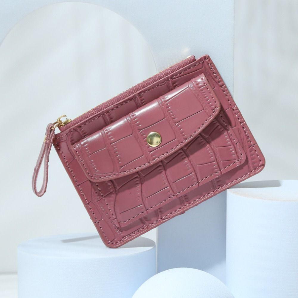 Bus Card Case Fashion Money Bag Korean Card Holder PU Leather Purse Wallets Women Coin Purse