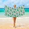 1 Oversized Beach Towel - Lightweight, Quick Drying, Vibrant Tropical Palm Design, Perfect For The Beach, Pool Or Travel