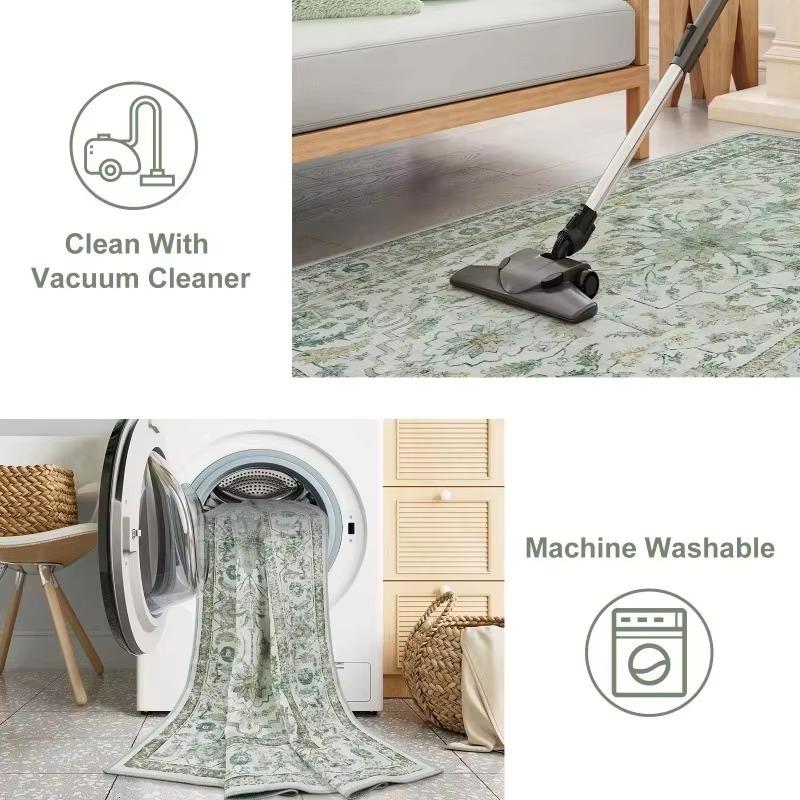 Modern Marble Rug Abstract Living Room Area Rugs Dining Kitchen Bedroom Anti-Slip Carpet Home Decor Rugs Cleanable Rug Area Rugs