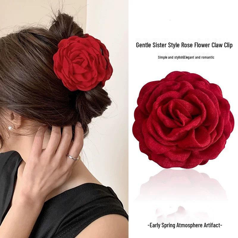 Korean Style Polka Dot Bow Shark Hair Clip - Elegant & Versatile