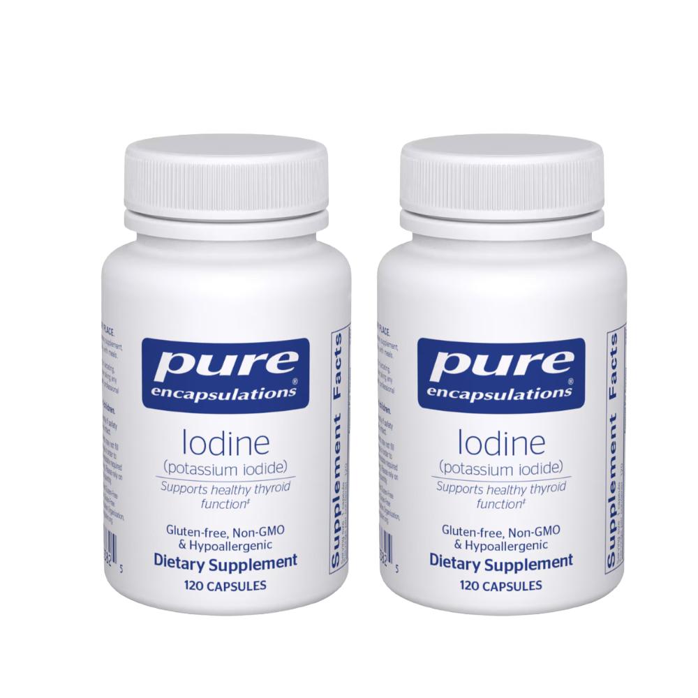 Pure Encapsulations Iodine (Potassium Iodide) Capsules 2 Pcs 120 Tablets