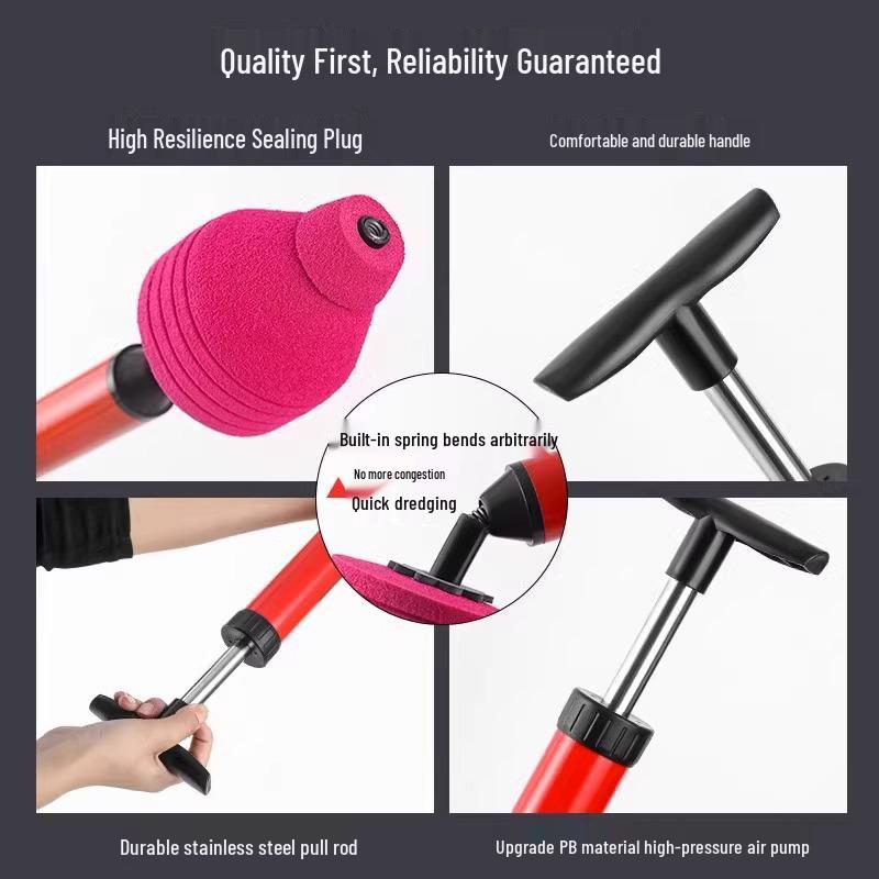Toilet Plunger High-Pressure Air Unclogger with Free Shipping