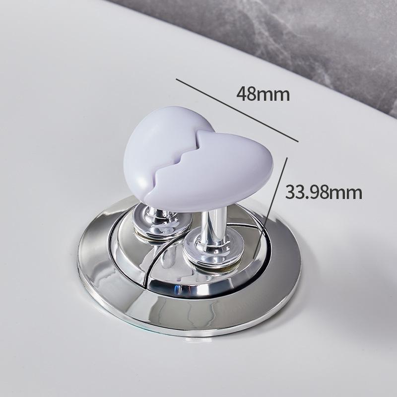 Toilet Presser Heart Shape Handle Love Toilet Press Button Bathroom Water Tank Buttons Push Switch Bathing Room Tool Accessories